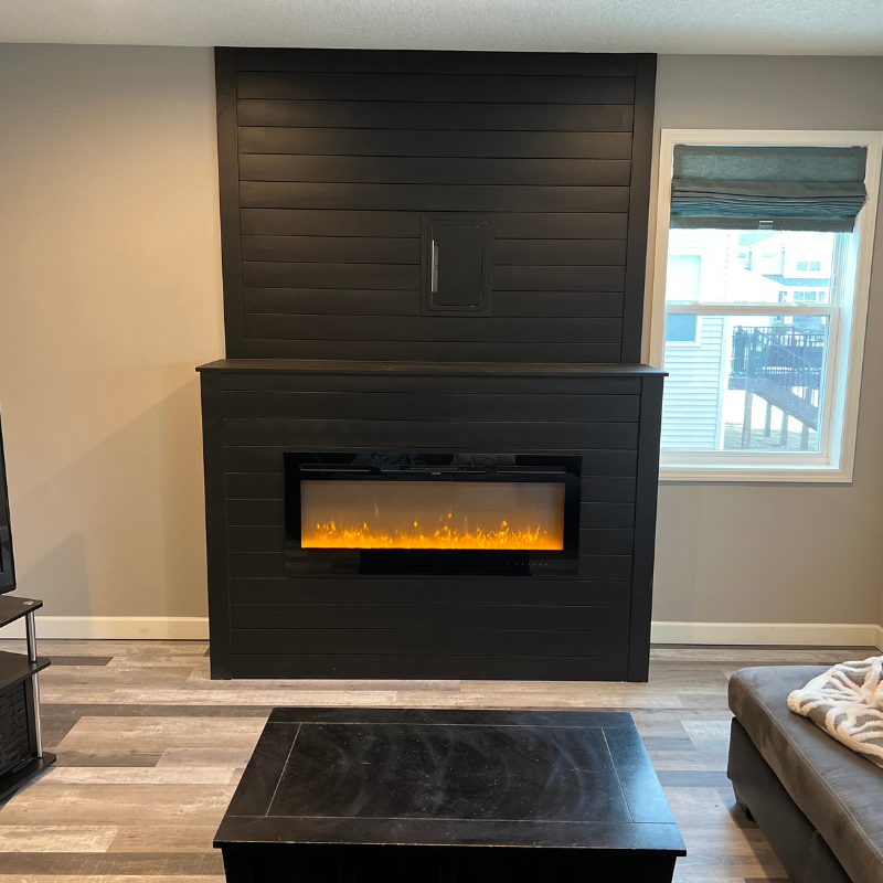 Elevate your fireplace with tile or stone installation